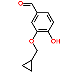 3-(Cyclopropylmethoxy)-4-hydroxybenzaldehyde Structure