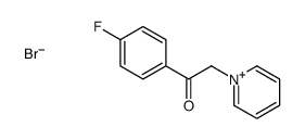 1-(4-fluorophenyl)-2-pyridin-1-ium-1-ylethanone,bromide Structure
