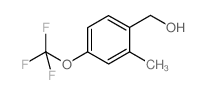 (2-甲基-4-(三氟甲氧基)苯基)甲醇结构式