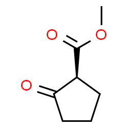 Cyclopentanecarboxylic acid, 2-oxo-, methyl ester, (1S)- (9CI) structure