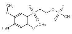 2-[(4-amino-2,5-dimethoxyphenyl)sulphonyl]ethyl hydrogen sulphate Structure