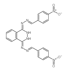 Benzaldehyde, p-nitro-,1,4-phthalazinediyldihydrazone (8CI) picture