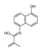 N-(5-hydroxynaphthalen-1-yl)-2-methylprop-2-enamide结构式