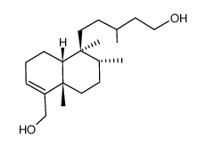 1,2,3,4,4a,7,8,8a-Octahydro-5-(hydroxymethyl)-γ,1,2,4a-tetramethyl-1-naphthalene-1-pentanol结构式