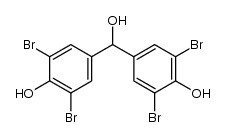 3,5,3',5'-tetrabromo-4,4'-dihydroxy-benzhydrol Structure
