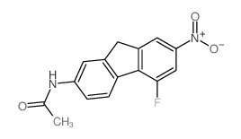 Acetamide,N-(5-fluoro-7-nitro-9H-fluoren-2-yl)-结构式