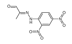 2-[2,4-DINITROPHENYLHYDRAZONE]PYRUVALDEHYDE structure