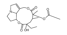 (12S,15R)-15-Hydroxy-11,16-dioxo-15,20-dihydrosenecionan-12-yl ac etate结构式