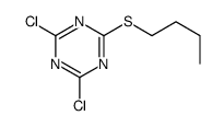 2-(Butylthio)-4,6-dichloro-1,3,5-triazine结构式