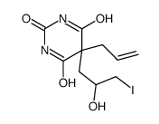 5-(2-hydroxy-3-iodopropyl)-5-prop-2-enyl-1,3-diazinane-2,4,6-trione Structure