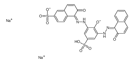 disodium 6-hydroxy-5-[[2-hydroxy-3-[(2-hydroxynaphthyl)azo]-5-sulphonatophenyl]azo]naphthalene-2-sulphonate picture