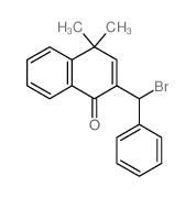 1(4H)-Naphthalenone, 2-(bromophenylmethyl)-4,4-dimethyl- Structure