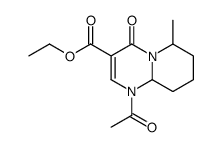 ethyl 1-acetyl-6-methyl-4-oxo-7,8,9,9a-tetrahydro-6H-pyrido[1,2-a]pyrimidine-3-carboxylate Structure