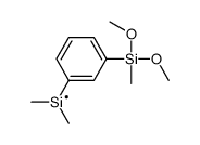 [3-[dimethoxy(methyl)silyl]phenyl]-dimethylsilicon结构式