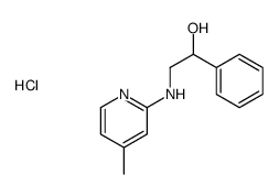 2-[(4-methylpyridin-1-ium-2-yl)amino]-1-phenylethanol,chloride结构式