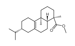 (1R)-1,2,3,4,4a,5,6,7,8,9,10,10aα-Dodecahydro-1,4aβ-dimethyl-7β-(1-methylethyl)-1-phenanthrenecarboxylic acid methyl ester结构式