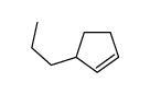3-Propylcyclopentene Structure