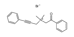 dimethylphenacyl-(3-phenylprop-2-ynyl)ammonium bromide Structure