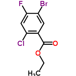 Ethyl 5-bromo-2-chloro-4-fluorobenzoate结构式