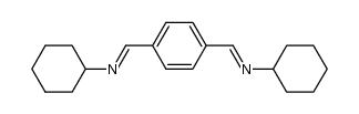 cyclohexyl-(4-cyclohexyliminomethylbenzylidine)amine Structure