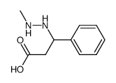 β-(2-Methylhydrazino)-β-phenylpropionsaeure Structure