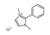 1,3-dimethyl-2-phenyl-imidazolium, chloride结构式