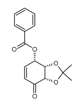 (3aS,7S,7aS)-7-(benzoyloxy)-7,7a-dihydro-2,2-dimethyl-1,3-benzodioxol-4(3aH)-one结构式