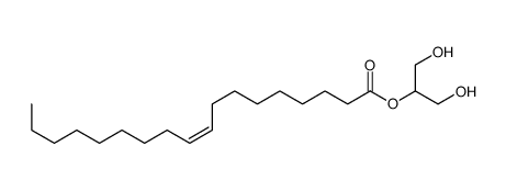 1,3-Dihydroxy-2-propanyl (9Z)-9-octadecenoate结构式
