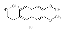 2-Naphthaleneethanamine,6,7-dimethoxy-N-methyl-, hydrochloride (1:1) Structure