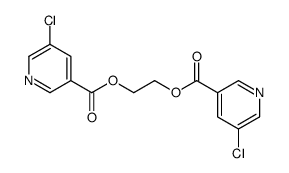 2-(5-chloropyridine-3-carbonyl)oxyethyl 5-chloropyridine-3-carboxylate Structure