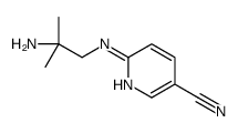 6-[(2-氨基-2-甲基丙基)氨基]-3-吡啶甲腈结构式