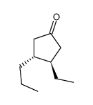 Cyclopentanone, 3-ethyl-4-propyl-, (3R,4R)- (9CI) structure