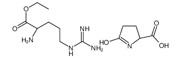 5-oxo-DL-proline, compound with ethyl L-argininate (1:1)结构式