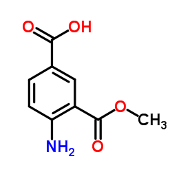 4-氨基-3-甲氧基羰基 苯甲酸结构式