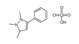 1,2,3-trimethyl-5-phenyl-1,3-dihydropyrazol-1-ium,perchlorate Structure