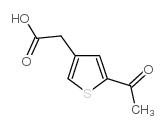 2-(5-acetylthiophen-3-yl)acetic acid Structure