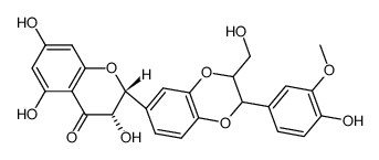 3,5,7-Trihydroxy-2-(2-(4-hydroxy-3-methoxyphenyl)-3-(hydroxymethyl)-2,3-dihydrobenzo[b][1,4]dioxin-6-yl)chroman-4-one picture