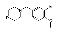 1-(3-Bromo-4-methoxybenzyl)piperazine结构式