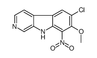 6-chloro-7-methoxy-8-nitro-9H-pyrido[3,4-b]indole Structure