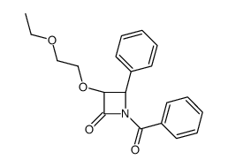(3R,4S)-1-benzoyl-3-(2-ethoxyethoxy)-4-phenylazetidin-2-one结构式