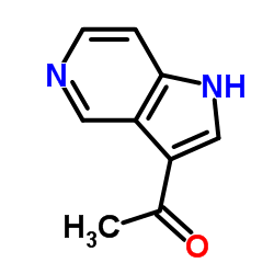 1-(1H-吡咯并[3,2-c]吡啶-3-基)乙酮结构式