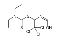 (2,2,2-trichloro-1-formamidoethyl) N,N-diethylcarbamodithioate结构式