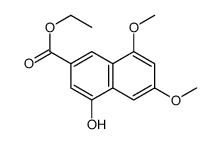 Ethyl 4-hydroxy-6,8-dimethoxy-2-naphthoate Structure