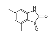 4,6-dimethylindoline-2,3-dione structure