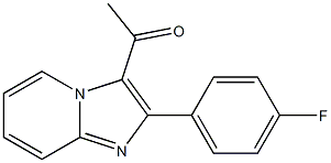 1-[2-(4-Fluoro-phenyl)-imidazo[1,2-a]pyridin-3-yl]-ethanone结构式