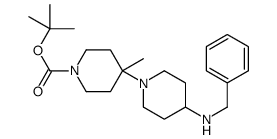 tert-butyl 4-[4-(benzylamino)-1-piperidyl]-4-methyl-piperidine-1- carboxylate Structure