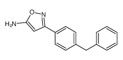 3-(4-BENZYL-PHENYL)-ISOXAZOL-5-YLAMINE structure