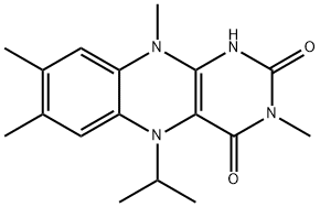 5,10-Dihydro-3,7,8,10-tetramethyl-5-(1-methylethyl)benzo[g]pteridine-2,4(1H,3H)-dione结构式