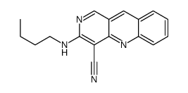 3-(butylamino)benzo[b][1,6]naphthyridine-4-carbonitrile结构式