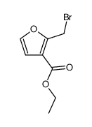 3-Furancarboxylic acid, 2-(bromomethyl)-, ethyl ester结构式